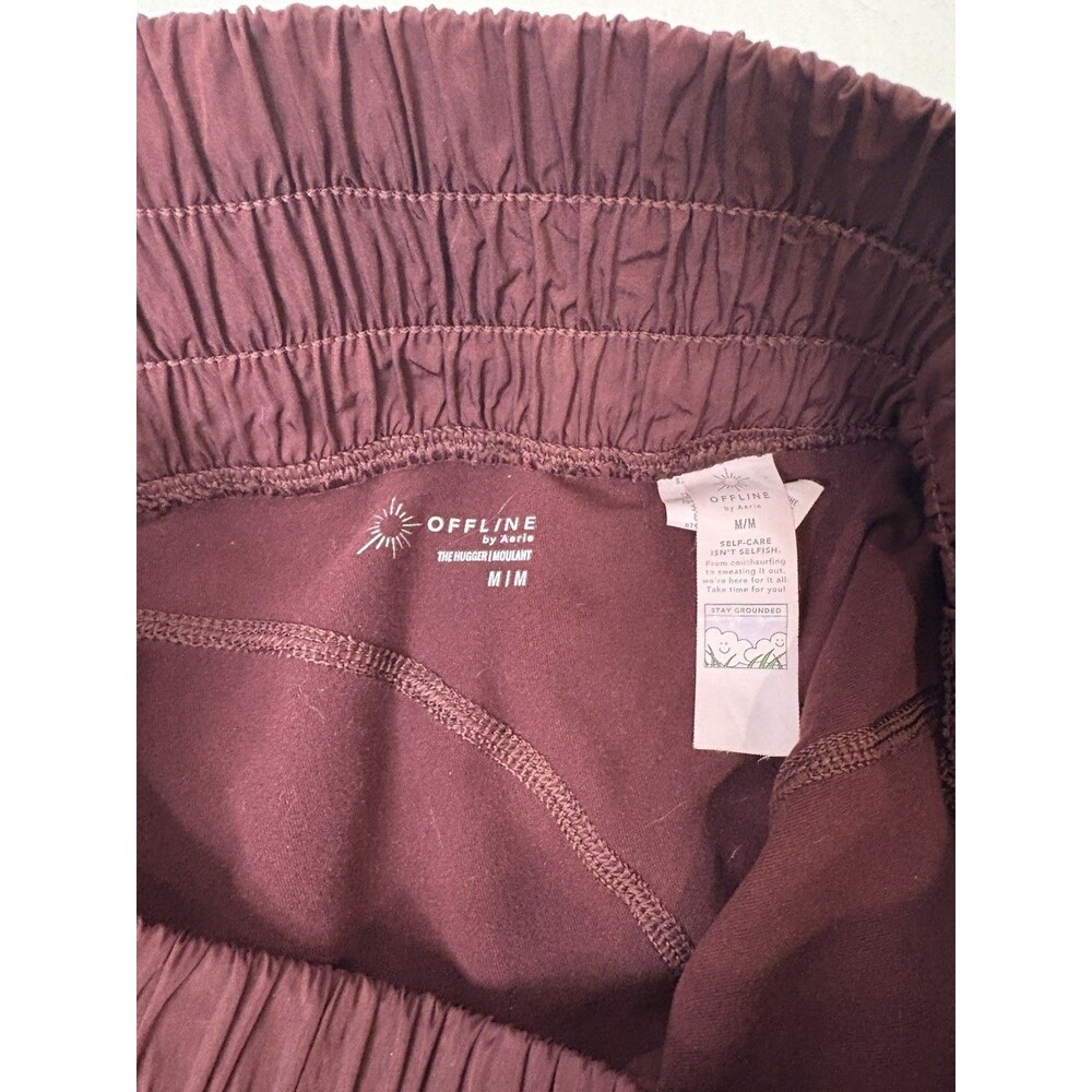 Offline By Aerie The Hugger Burgundy 2 In 1 Athletic Biker Shorts Size Medium - Picture 4 of 8